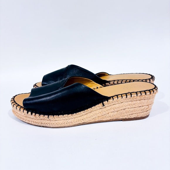 FRANCO SARTO Black leather slip-on sandals - Picture 5 of 7